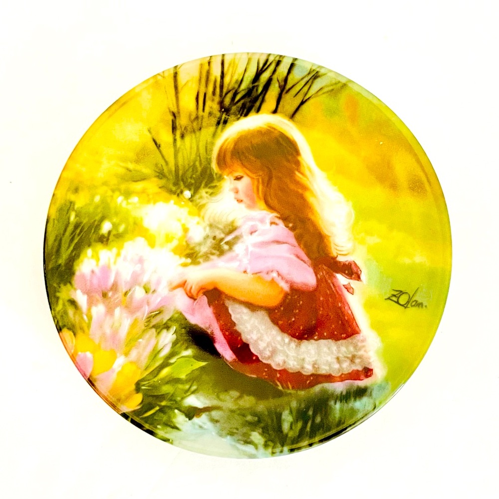 1989 Colors of Spring miniature plate Artist Donald Zolan
